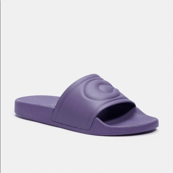 COACH ULLA Slip on Rubber slides Unisex new in box Size 9 - Picture 11 of 16